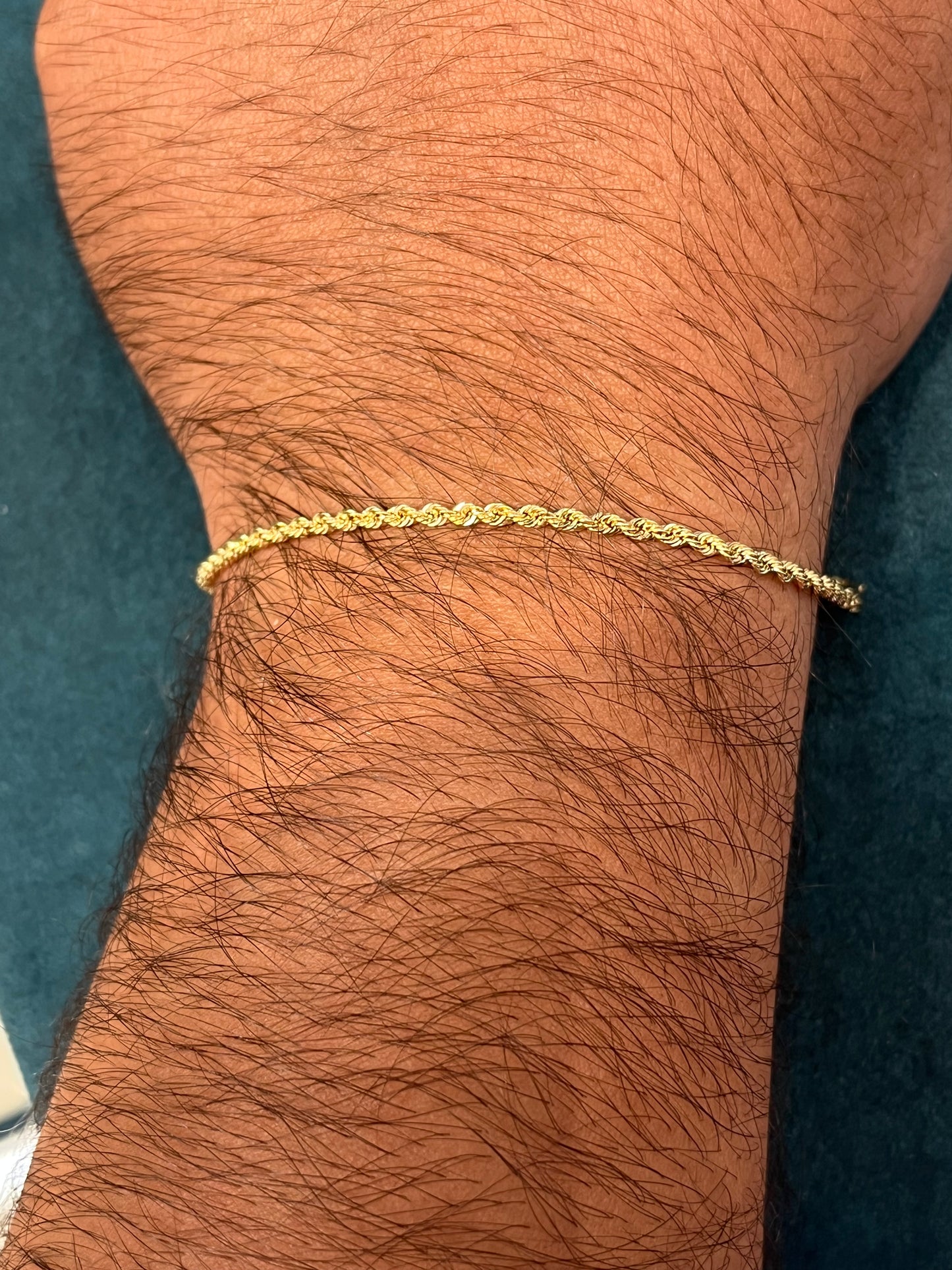 Pulso tejido lazo / 19 cm / 1.9 gr / oro italiano