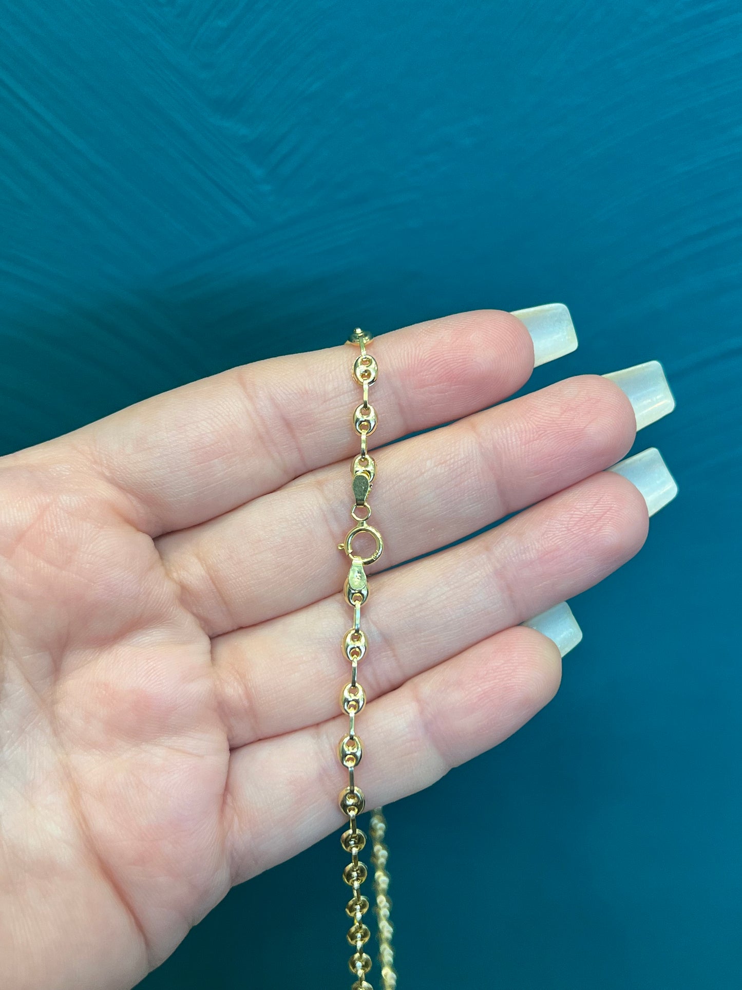 CADENA tejido GCC / oro nacional