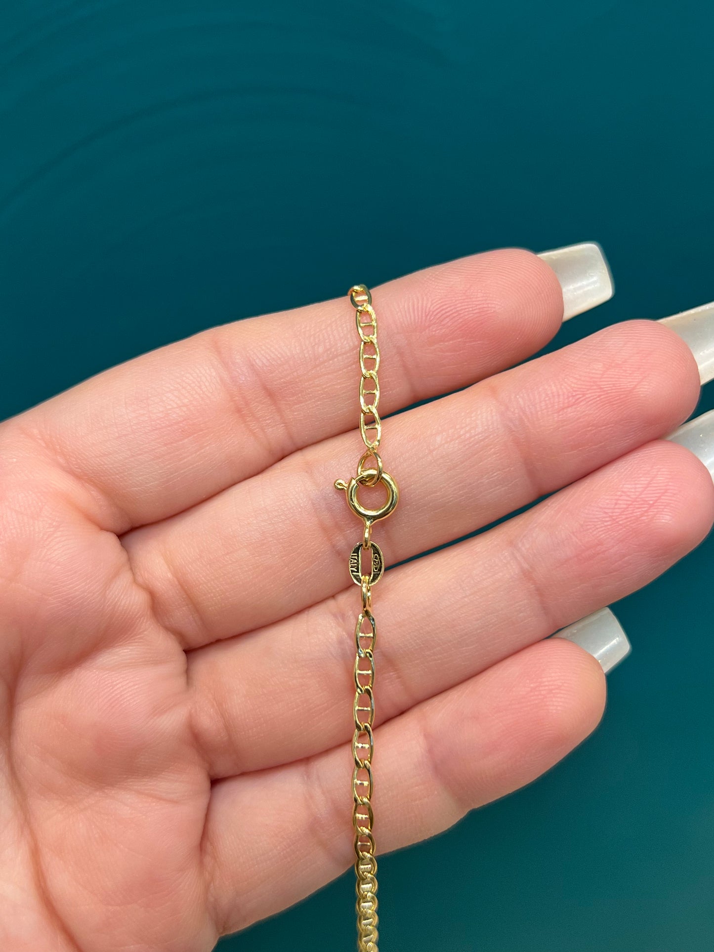 CADENA caballero / 60CM / 4.2 GR / ORO ITALIANO