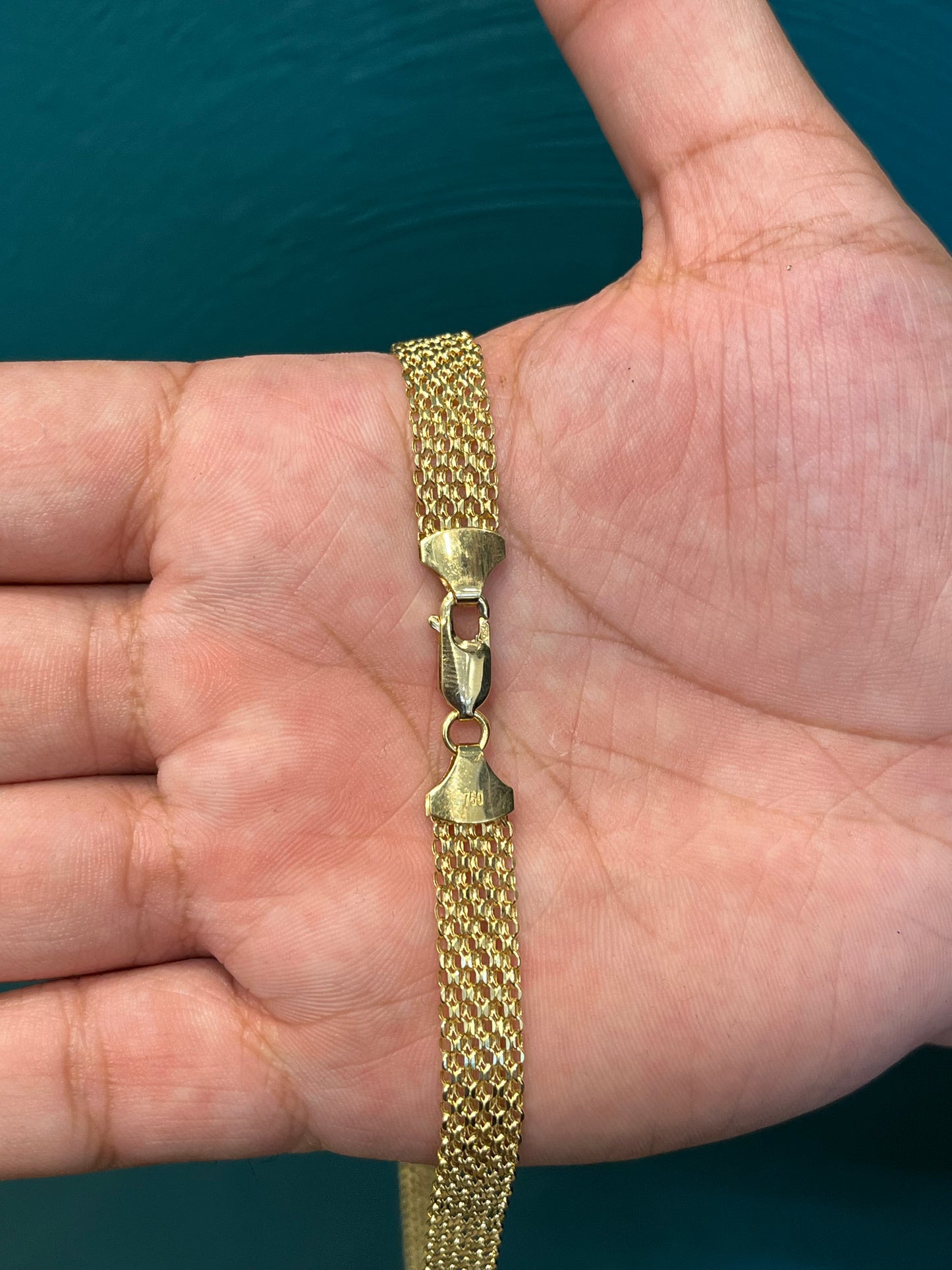 CADENA TEJIDO Chino / 60CM / 11.6 GR / ORO ITALIANO