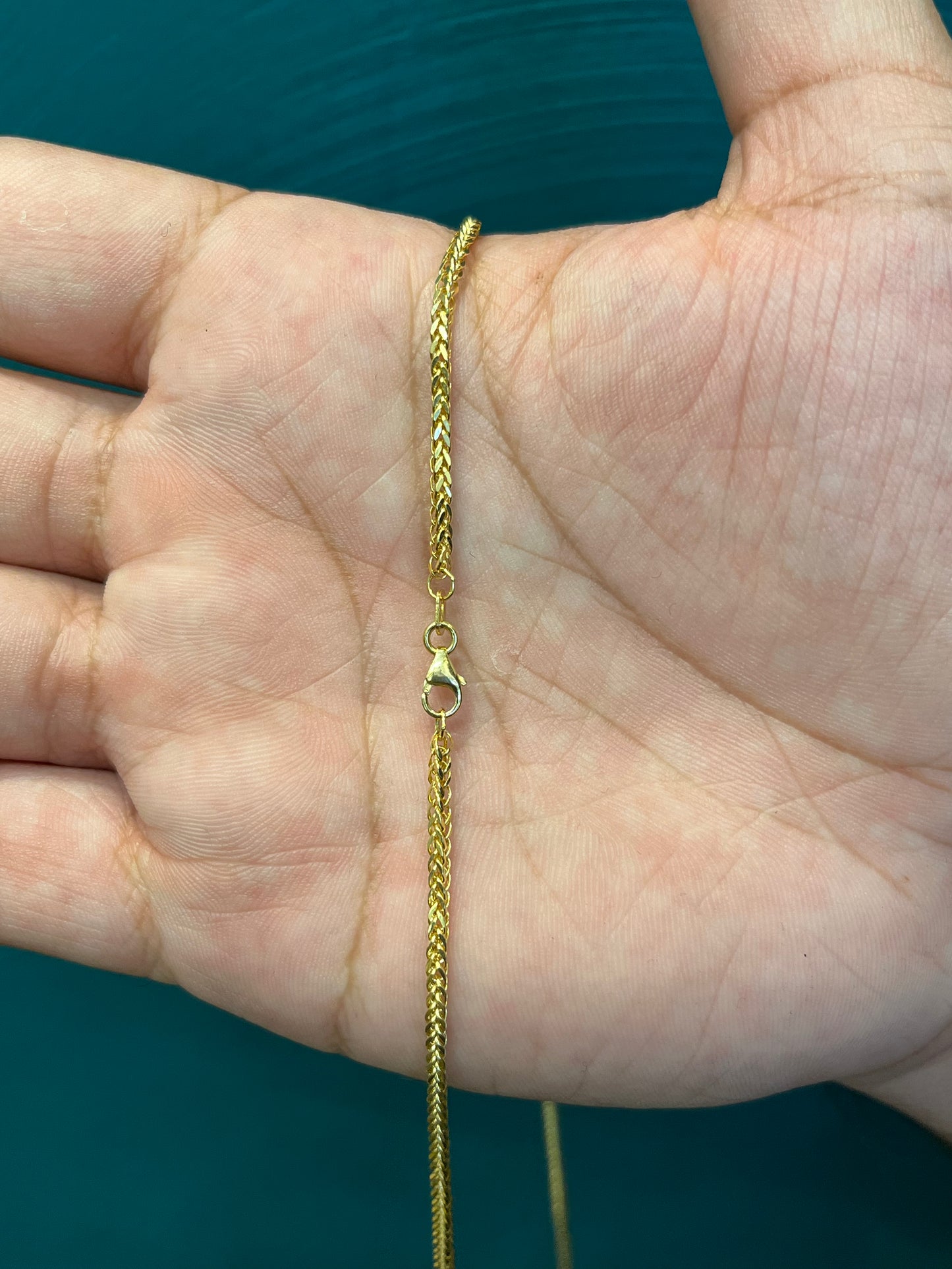 CADENA TEJIDO franco / 60CM / 5.1 GR / ORO ITALIANO