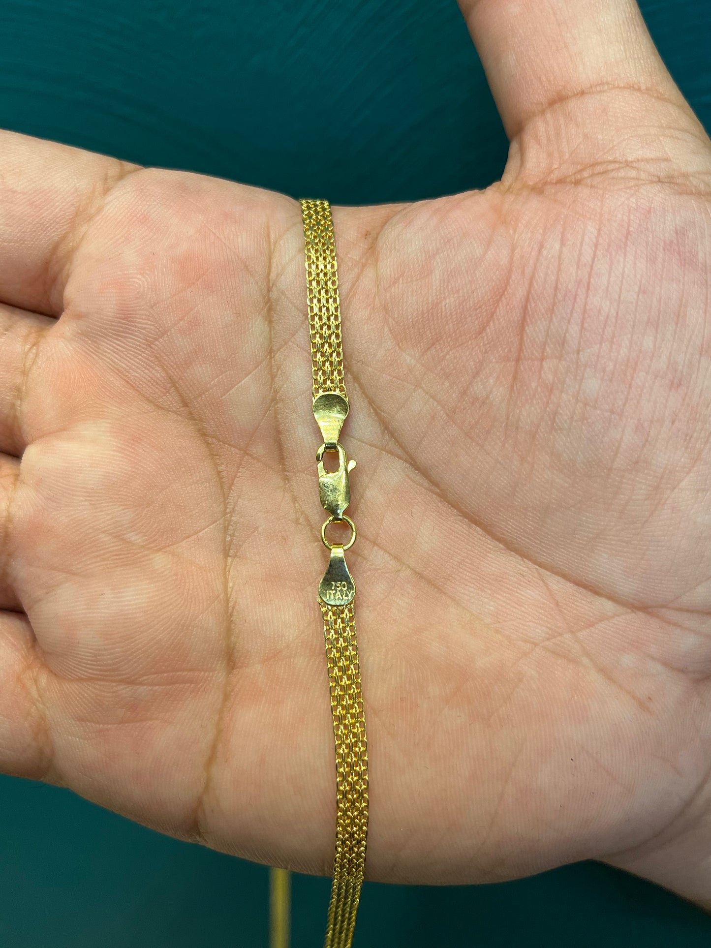 CADENA TEJIDO Chino / 60CM / 8.3 GR / ORO ITALIANO