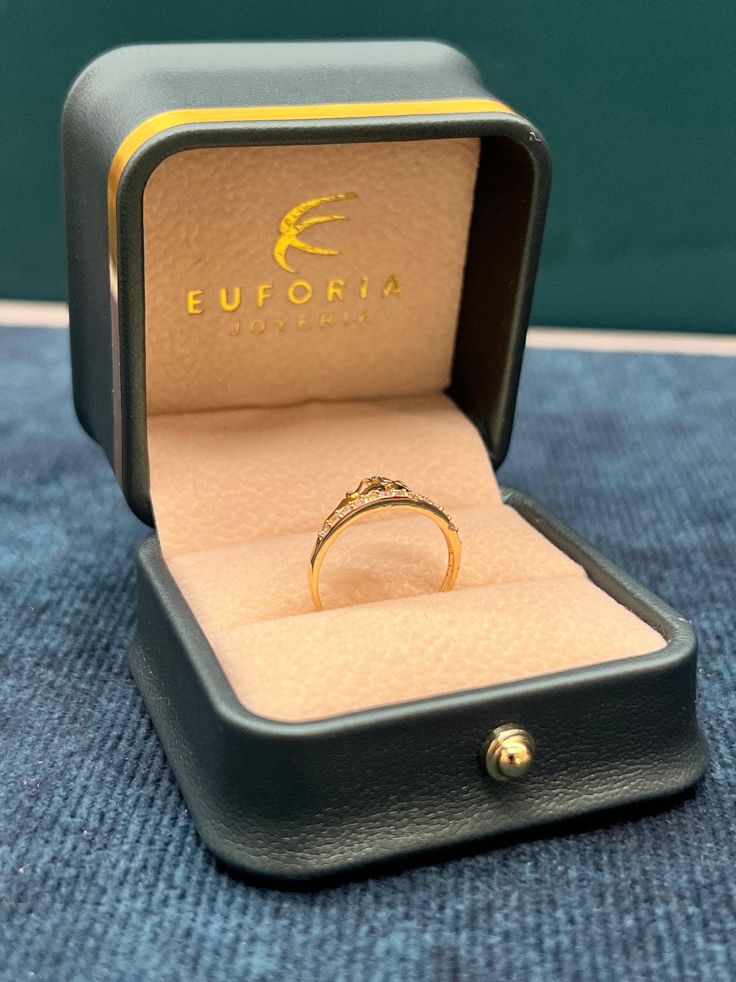 Anillo de 15 años zapatilla / TALLA 5¾ / 1.6 gr