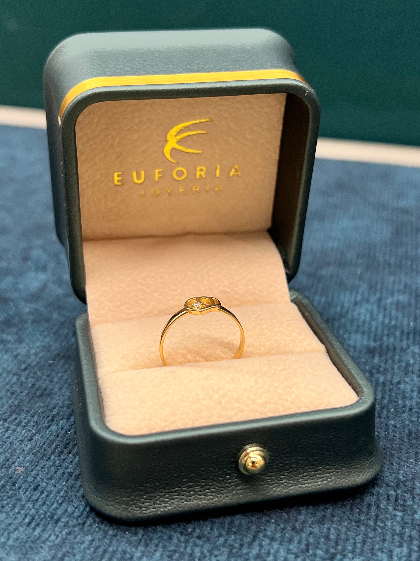 Anillo dama DOBLE CORAZON / talla 5¼ / 1.1 gr / oro nacional