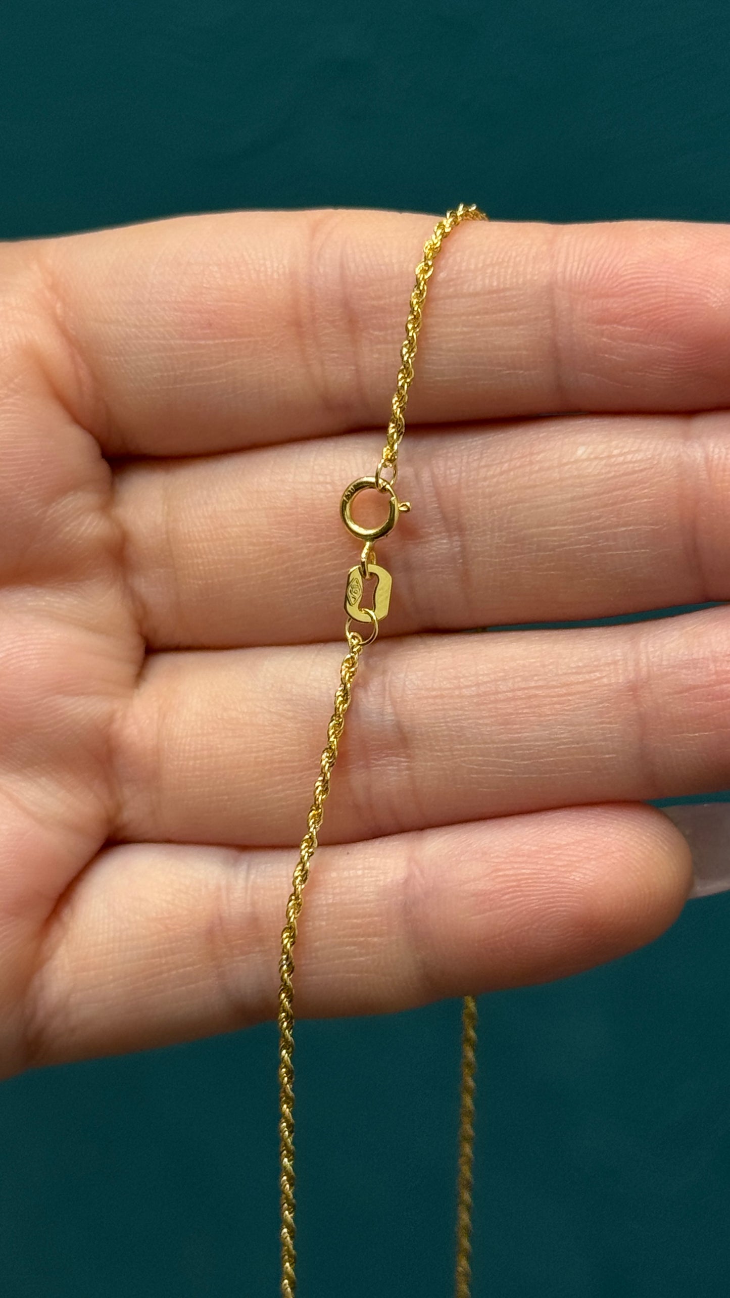 cadena tejido lazo / oro italiano