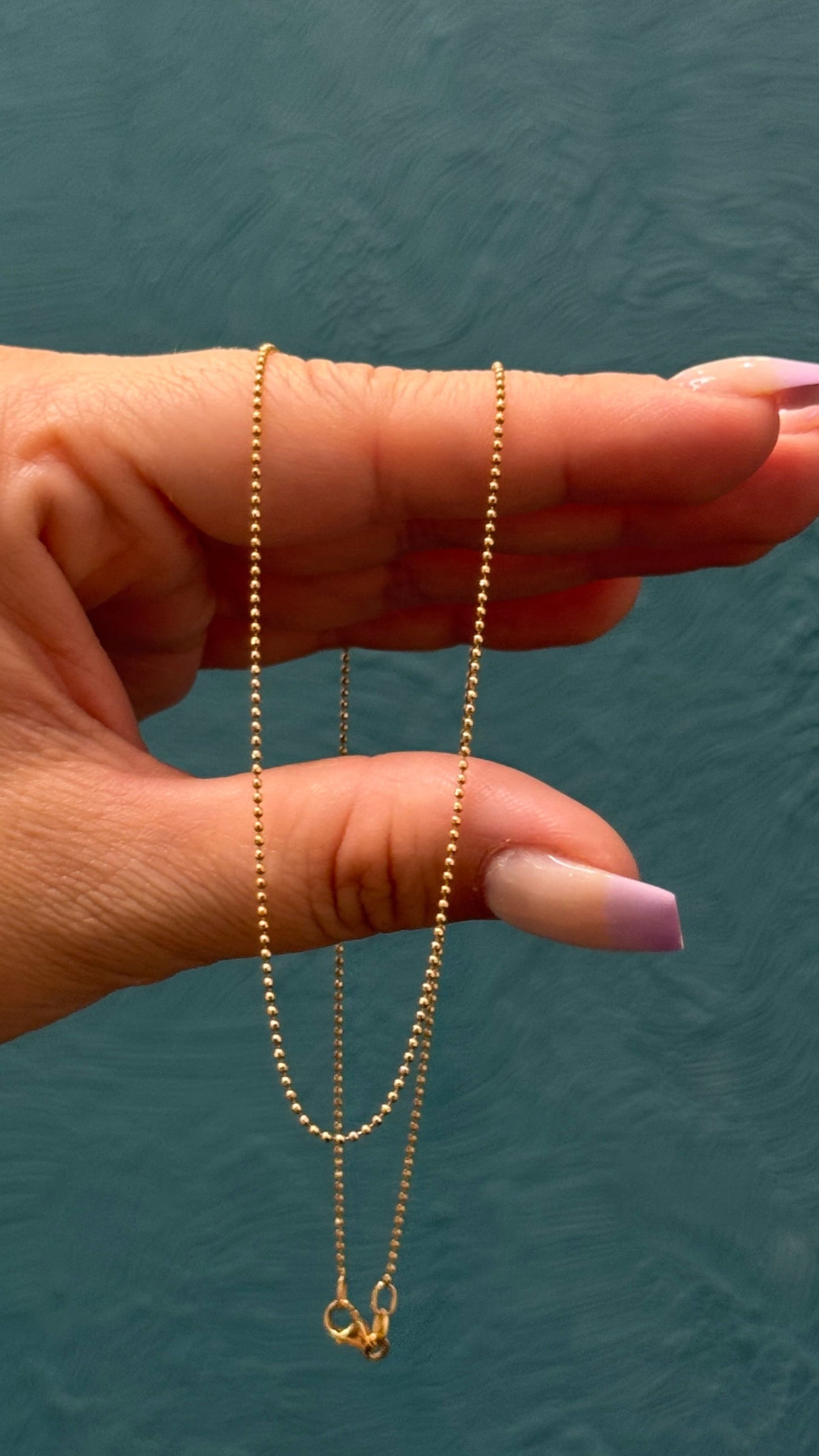 CADENA tejido militar / oro italiano