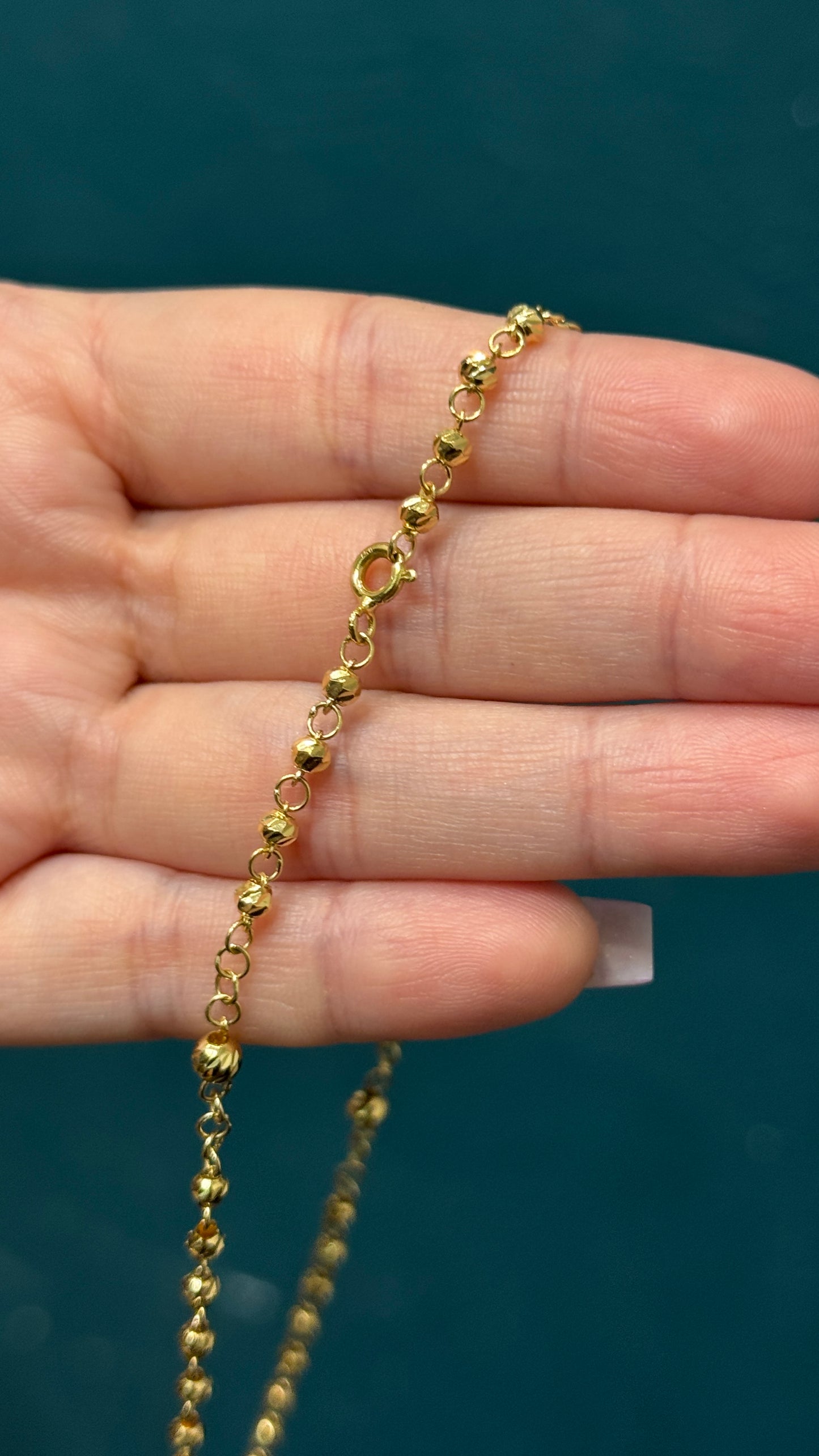 Rosario de dama / 45 cm / 6.9 gr / oro nacional