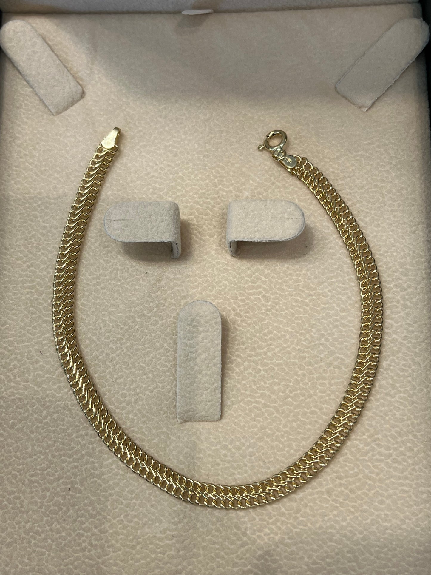 Pulso tejido sedusa / 21.5 cm / 3.0 gr / oro italiano