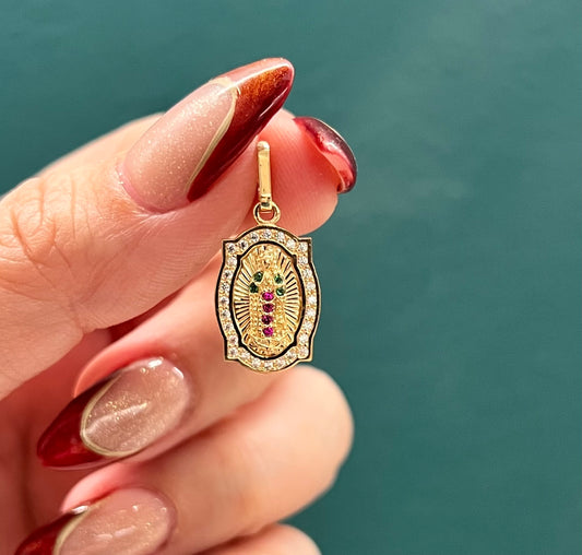 Dije Virgen de Guadalupe - Oro nacional / 2.0 gr