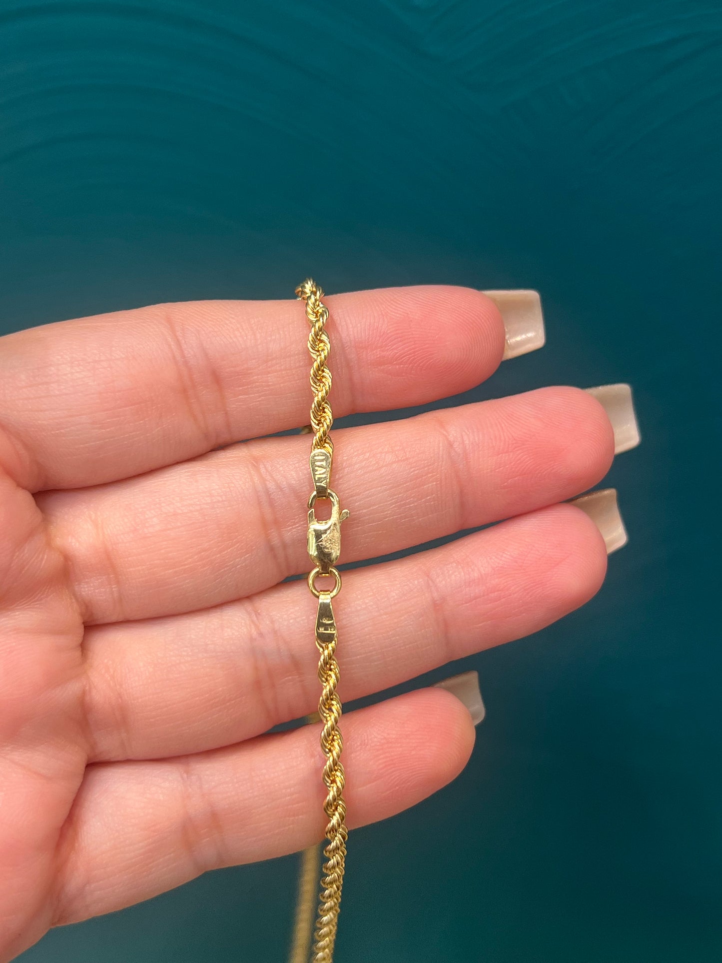 Cadena laso para dama / 50 cm / 5.3 gr / oro italiano