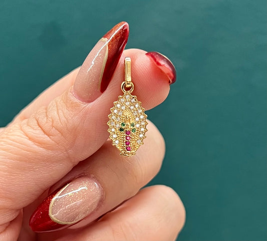 Dije Virgen de Guadalupe- Oro nacional / 1.2 gr