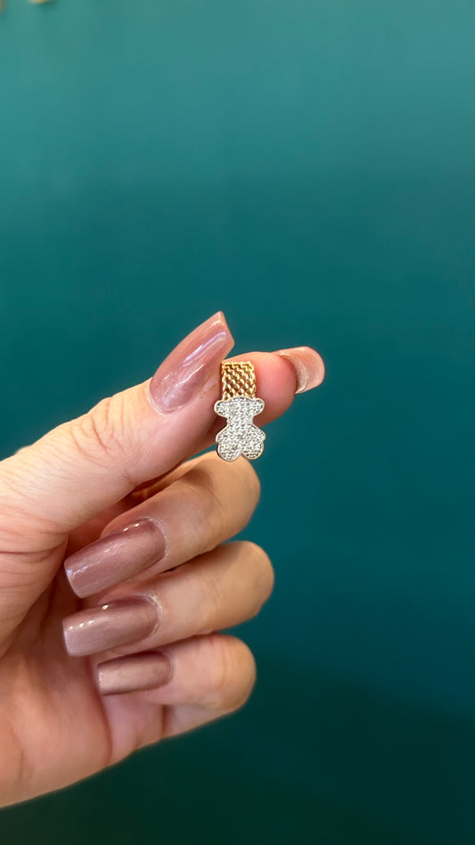 Dije tous - Oro blanco y amarillo / 1.8 GR