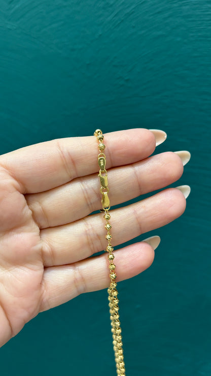 Cadena militar / Oro nacional - 60 cm / 10.8 Gr