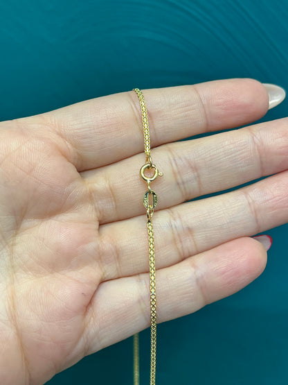 Cadena tejida chino - Oro italiano / 40 cm / 2.3 gr
