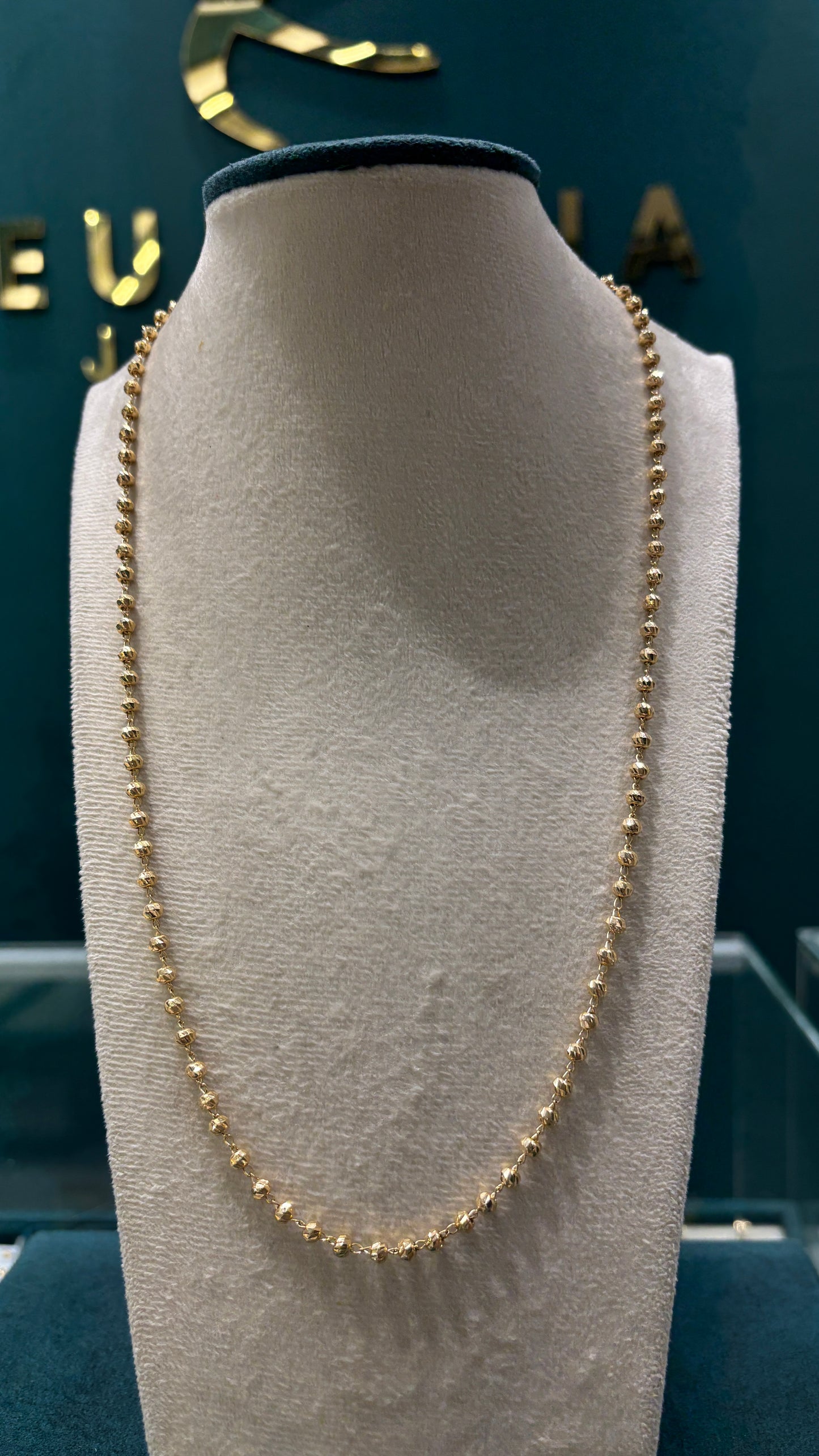 Cadena militar - Oro nacional / 60 cm -9.8 Gr