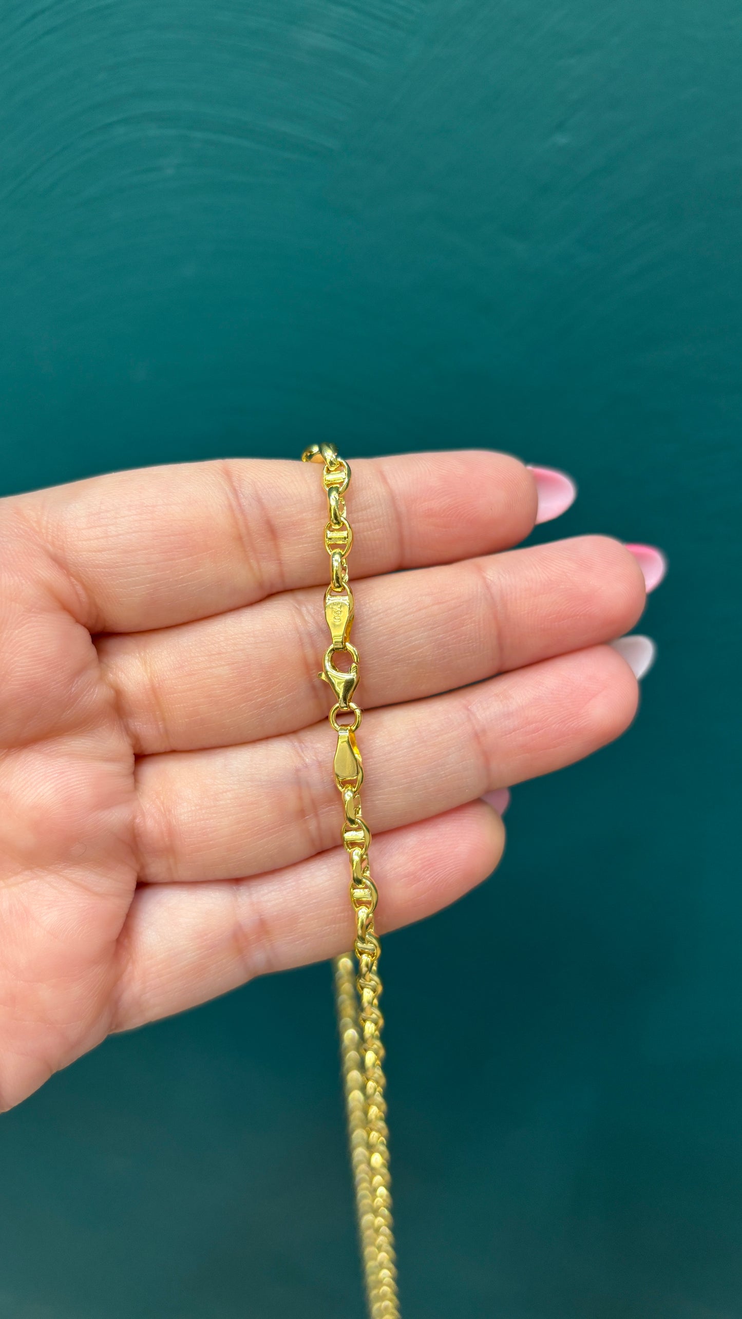 Cadena tejido marinero - Oro italiano / 10.4 gr - 60 cm