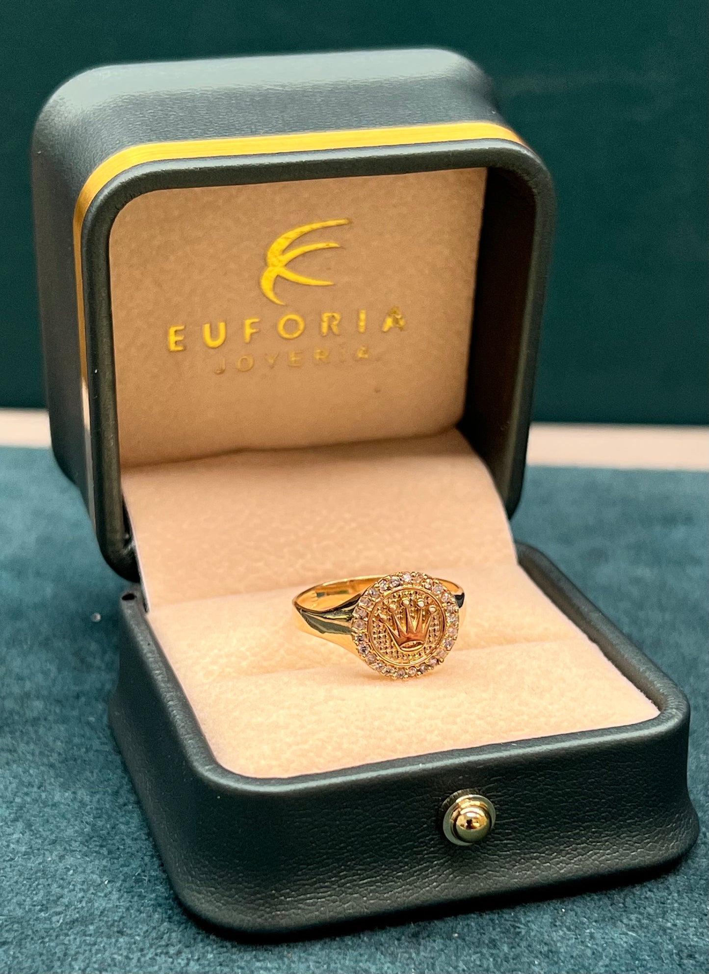 Anillo Corona RLX dama / Talla 7½ / Oro nacional / 3.0 GR