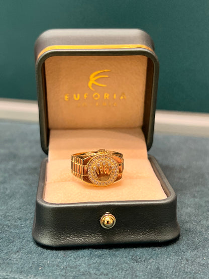 Anillo Rx de caballero - Oro nacional / 8.0 gr - talla 10