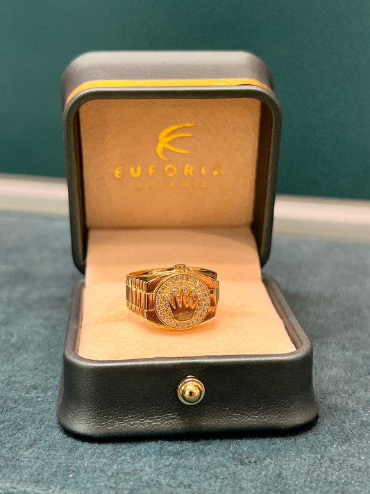 Anillo Rx de caballero - Oro nacional / 8.0 gr - talla 10