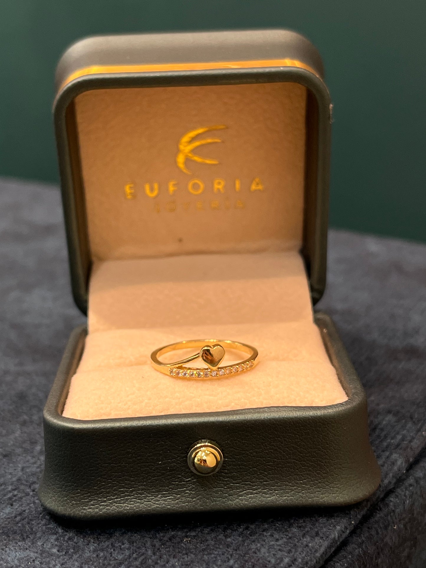 Anillo corazón / talla 6½ / 1.7 gr