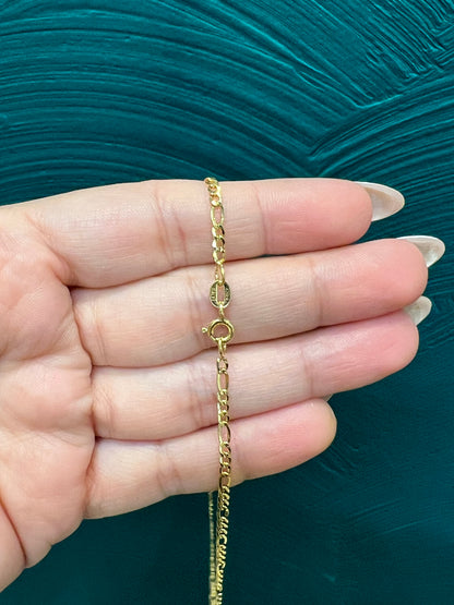 Cadena 3 en 1 - Oro italiano / 50 cm - 3.3 gr