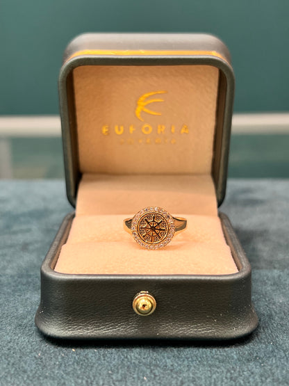 Anillo de timón / Talla 6 ½ / 3.0 gr / ORO NACIONAL