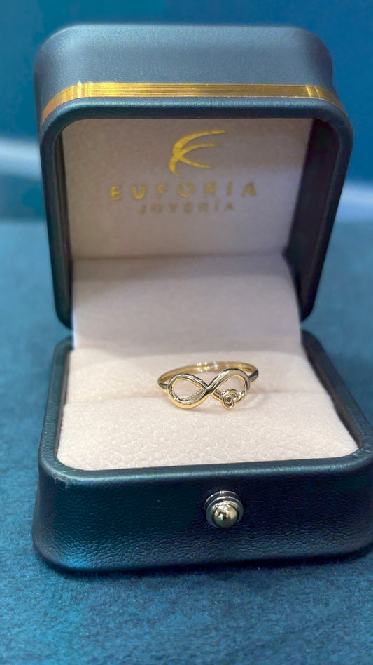 Anillo infinito liso - Oro nacional / talla 5 ¼ - 0.6 gr