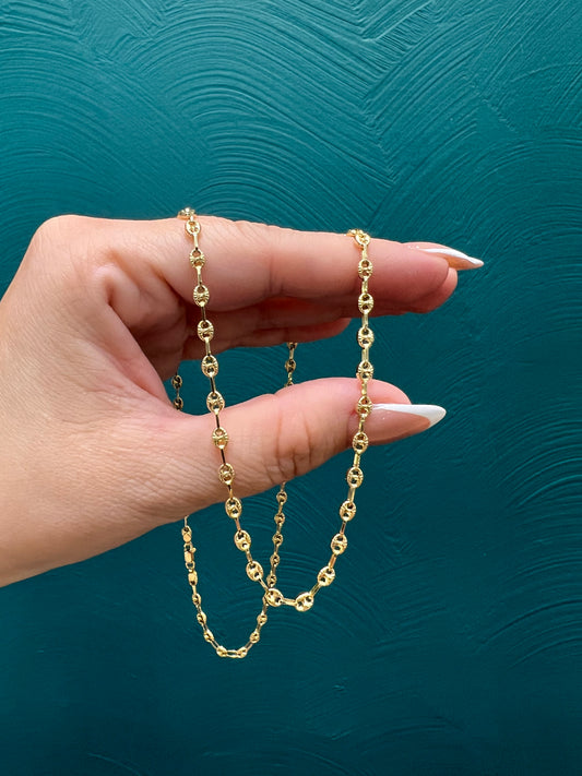 Cadena GCC diamantada -Oro nacional - 50 cm 6.0 gr