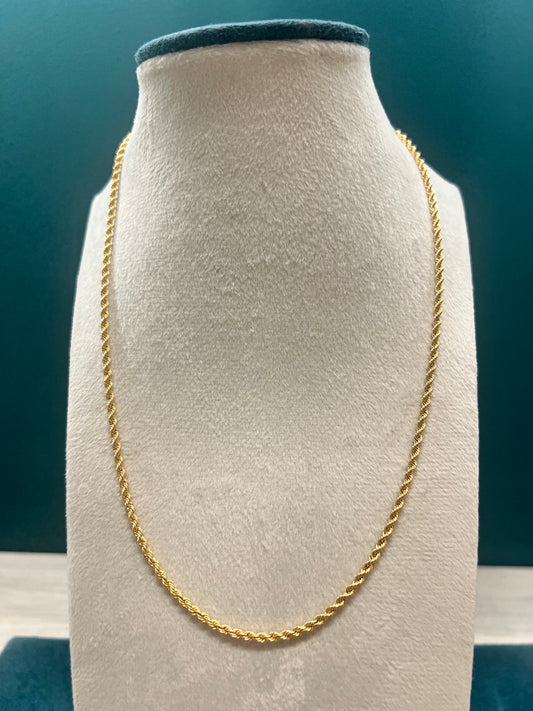 Cadena laso para dama / 50 cm / 5.3 gr / oro italiano