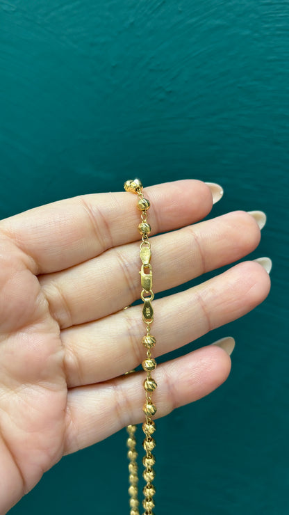 Cadena militar - Oro nacional / 60 cm -9.8 Gr