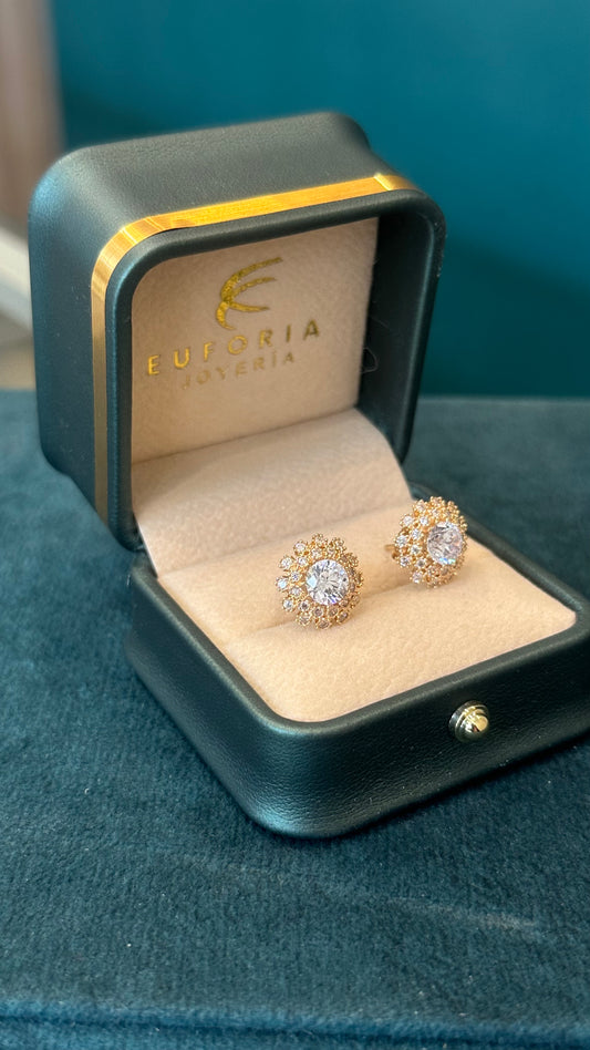 Topos Diana con circones / 4.4 Gr / oro nacional
