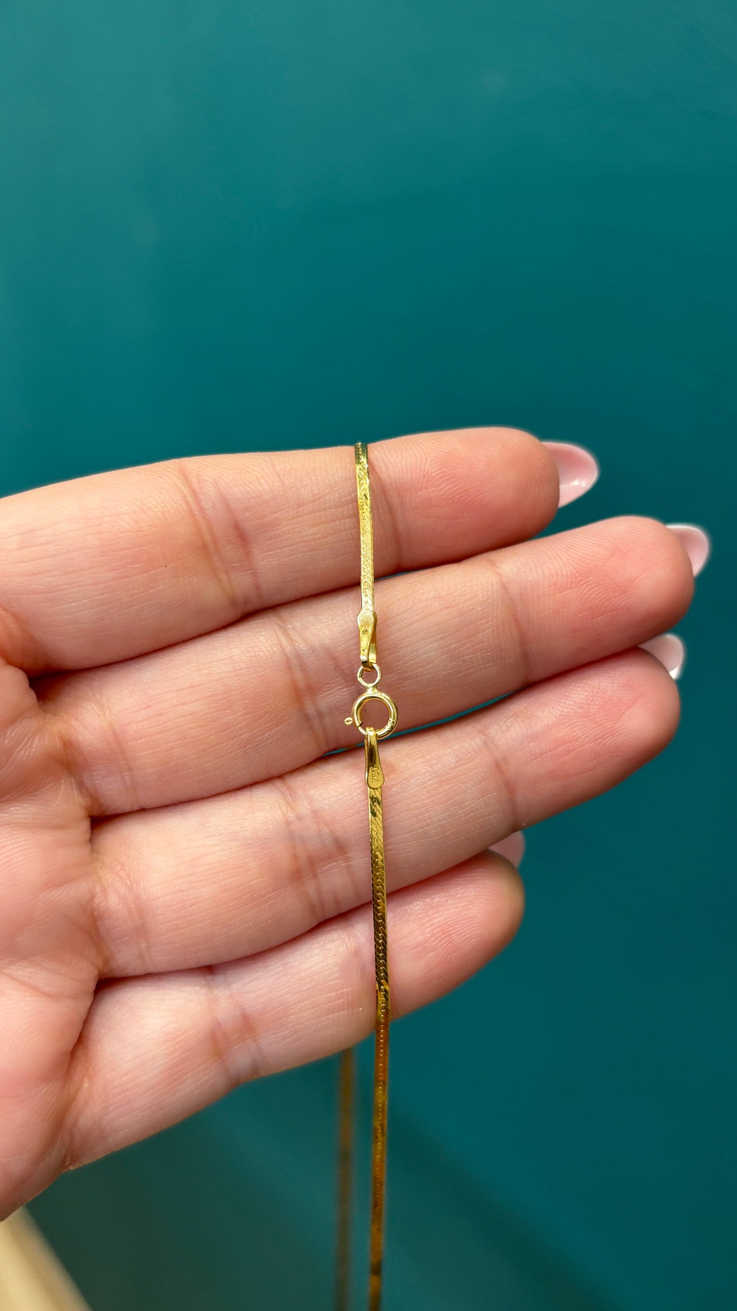 Cadena egipcia - Oro italiano / 50cm - 1.8 gr