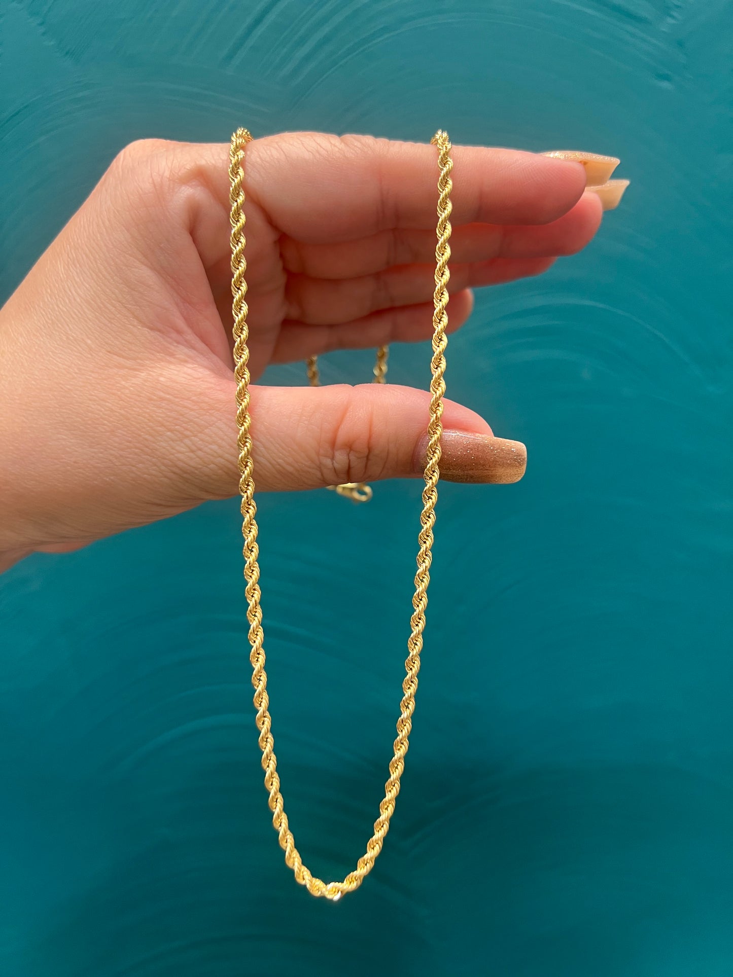 Cadena laso para dama / 50 cm / 5.3 gr / oro italiano