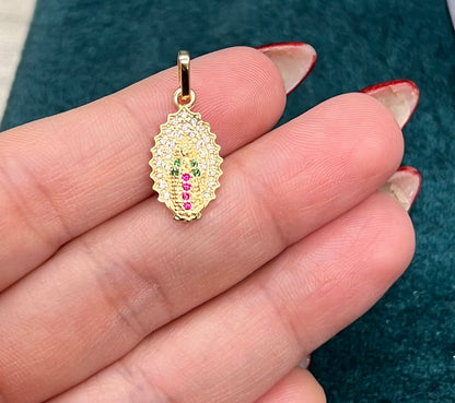 Dije Virgen de Guadalupe- Oro nacional / 1.2 gr