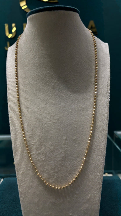Cadena militar / Oro nacional - 60 cm / 10.8 Gr