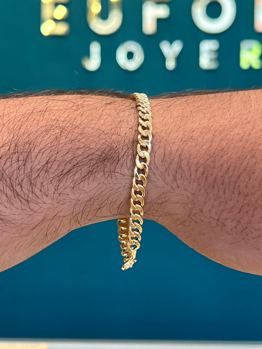 Pulso cubano Oro italiano - 19 cm / 2.5 gr