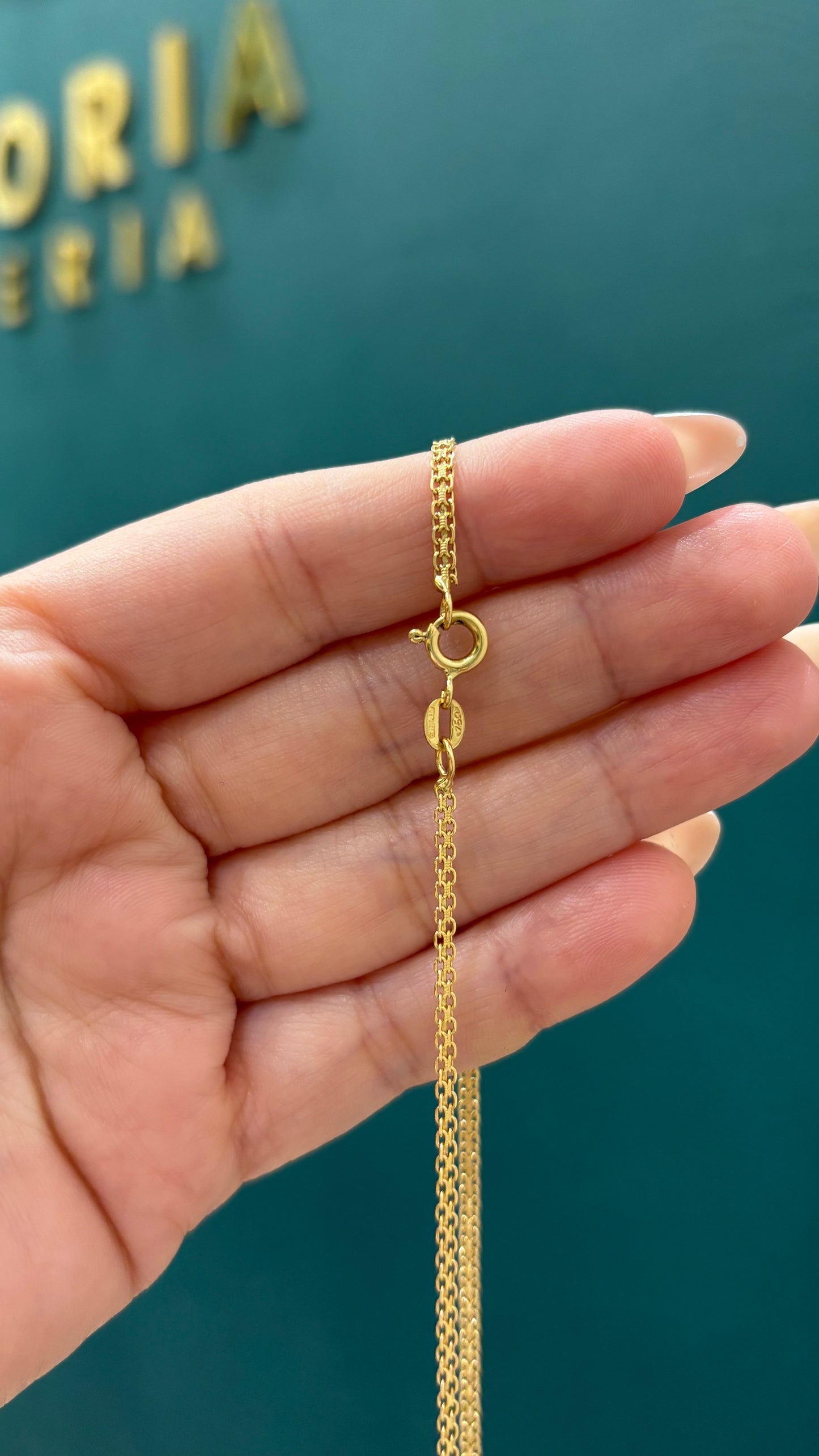 Cadena tejido chino / Oro italiano -60 cm / 5.8 gr