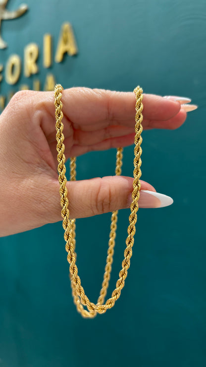 Cadena tejido lazo / Oro italiano - 60 cm / 10.9 Gr