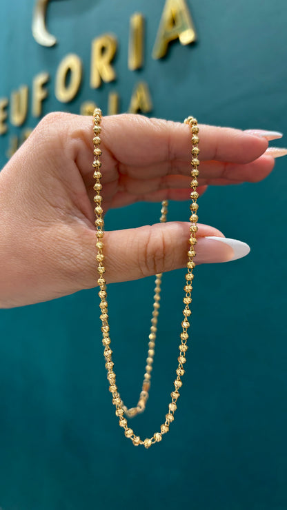 Cadena militar - Oro nacional / 60 cm -9.8 Gr