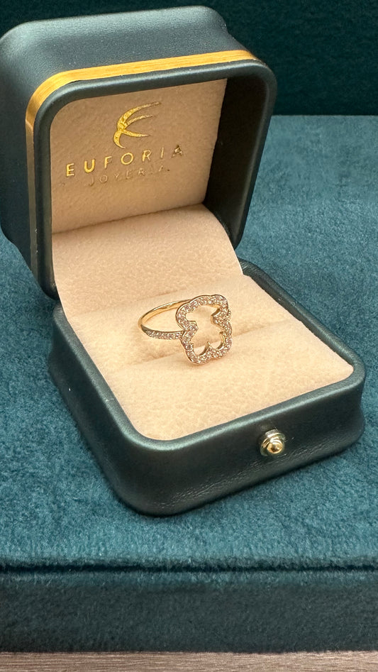 Anillo silueta de tous -Oro nacional / 2.7 gr