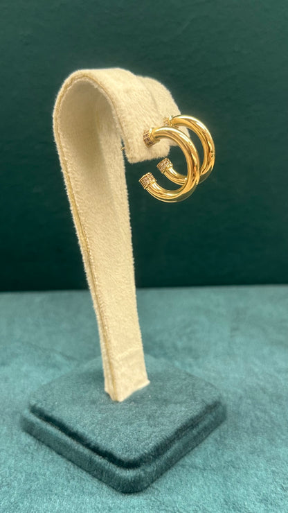 Candonga con circones-Oro nacional / 3.6 gr