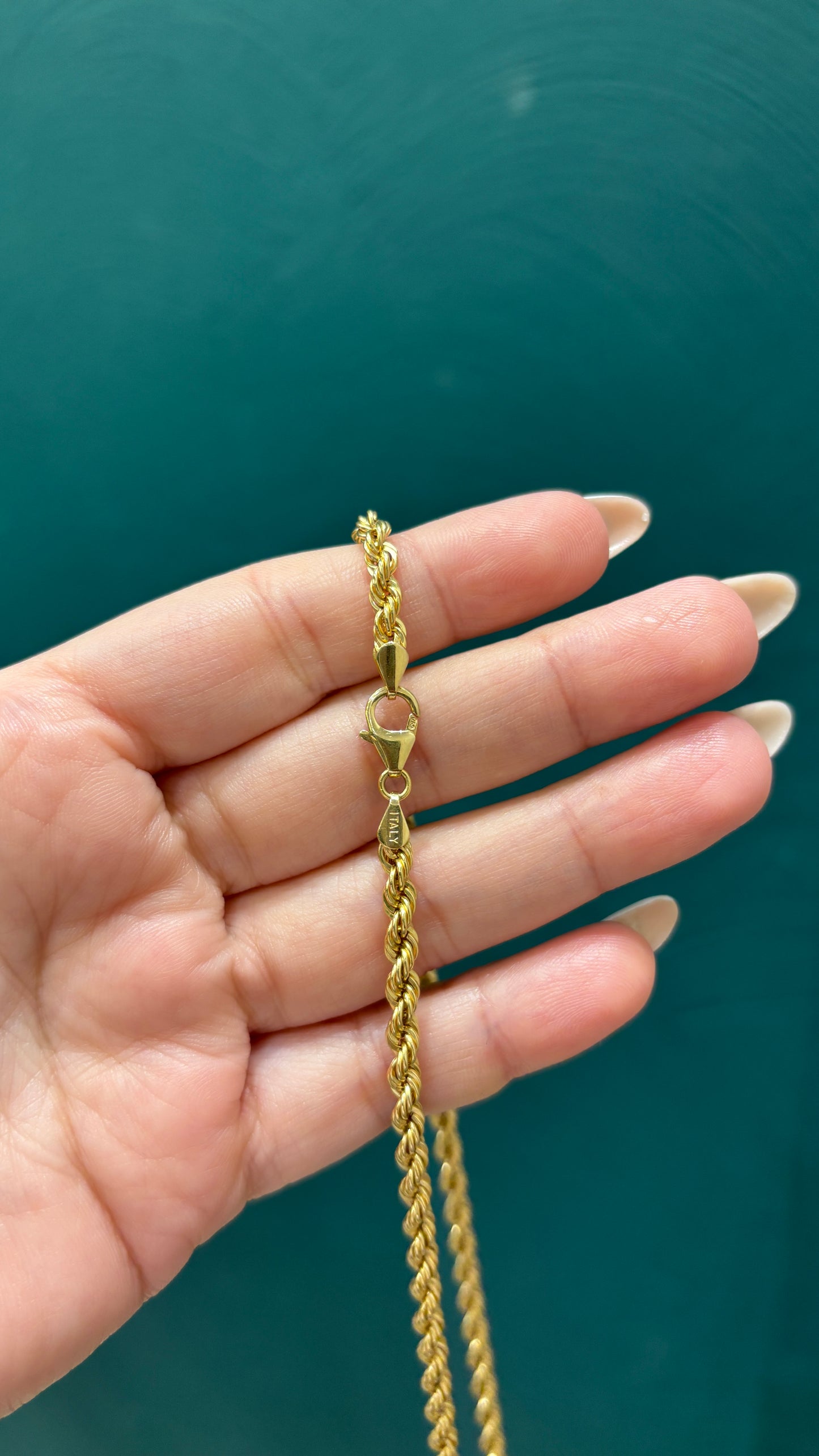 Cadena tejido lazo / Oro italiano - 60 cm / 10.9 Gr