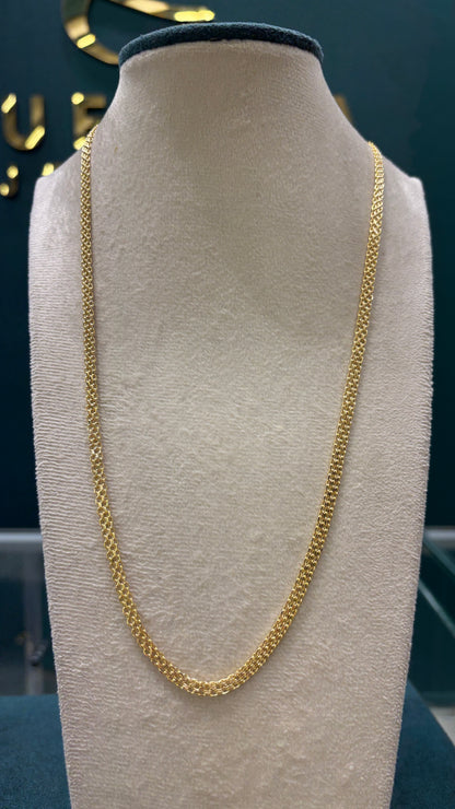 Cadena tejido chino - Oro italiano / 60 cm - 8.2 gr