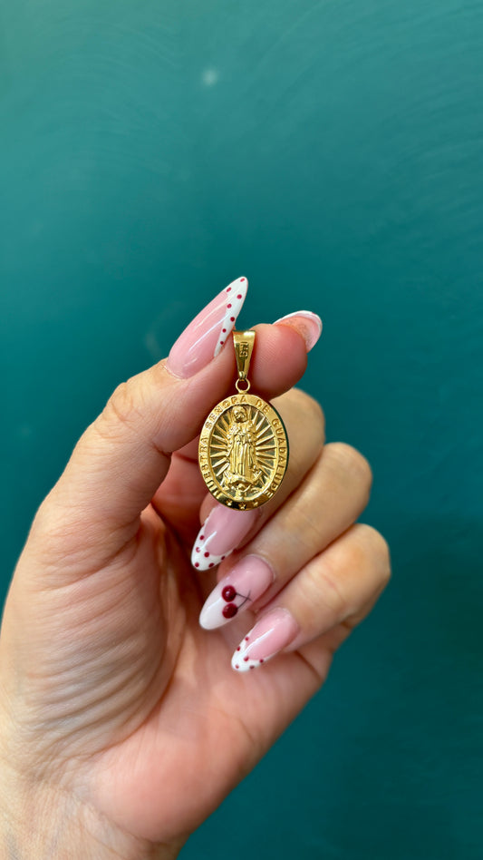 Dije virgen Guadalupe - Oro nacional / 2.1 gr