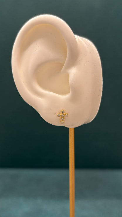 Topos cruz circones blancos / 0.9 gr