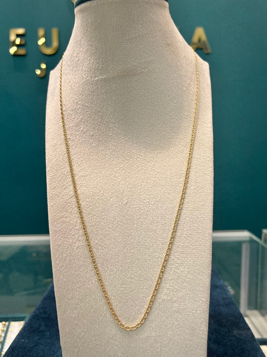 CADENA caballero / 60CM / 4.2 GR / ORO ITALIANO