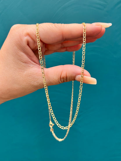 CADENA caballero / 60CM / 4.2 GR / ORO ITALIANO