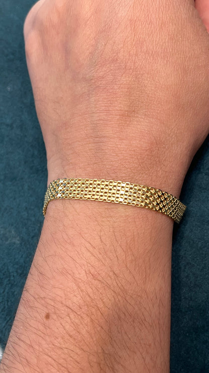 Pulso tejido Chino / 19.5 cm / 9.2 gr / oro italiano