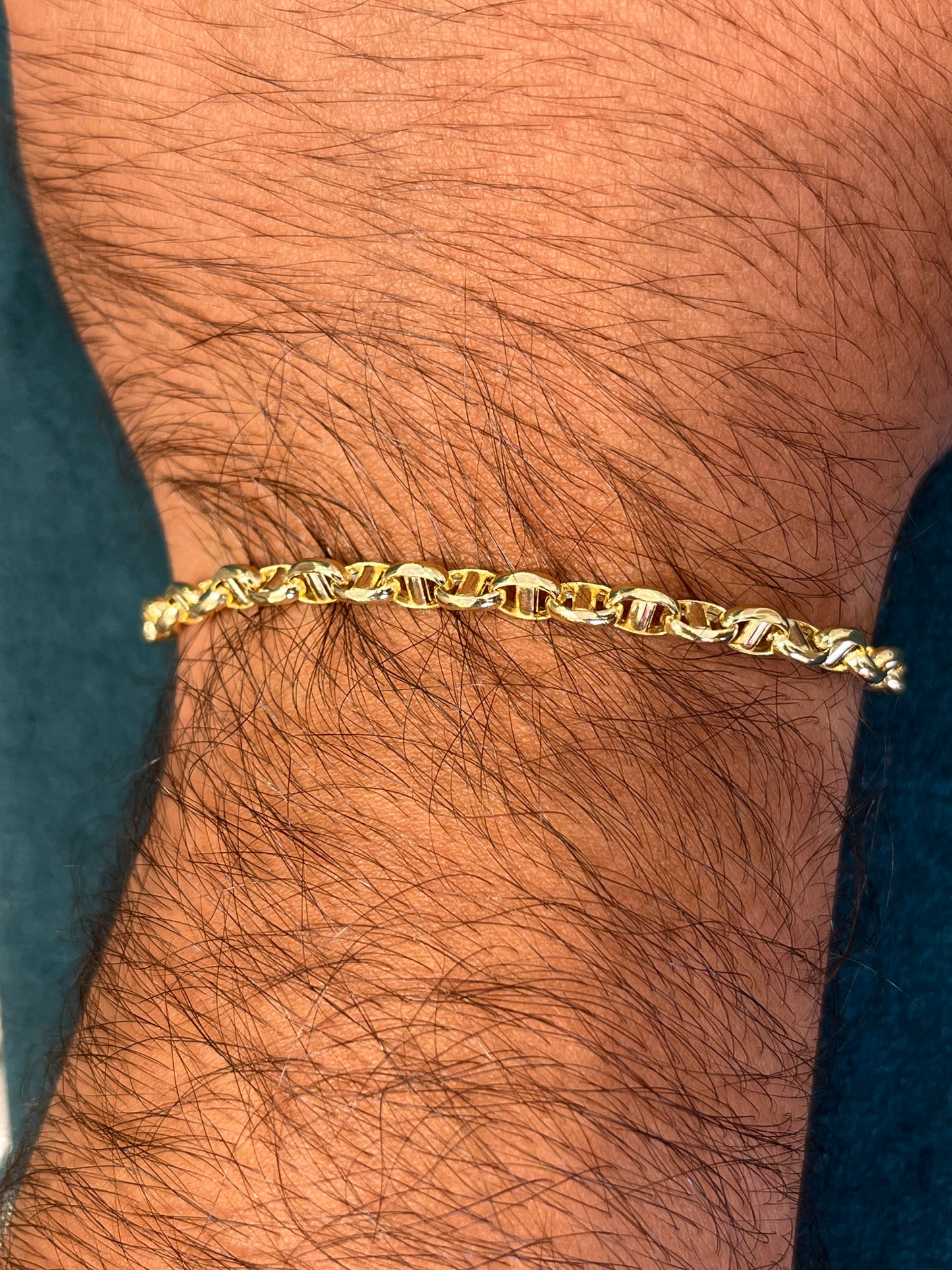Pulso tejido Paris / 20.5 cm / 5.4 gr / oro italiano