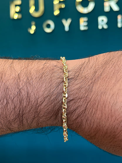 Pulso tejido Paris / 20.5 cm / 5.4 gr / oro italiano